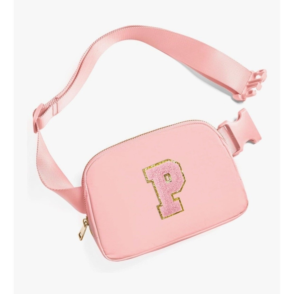 Fanny / Belt Bag - Pink Bag - Letter P (new)